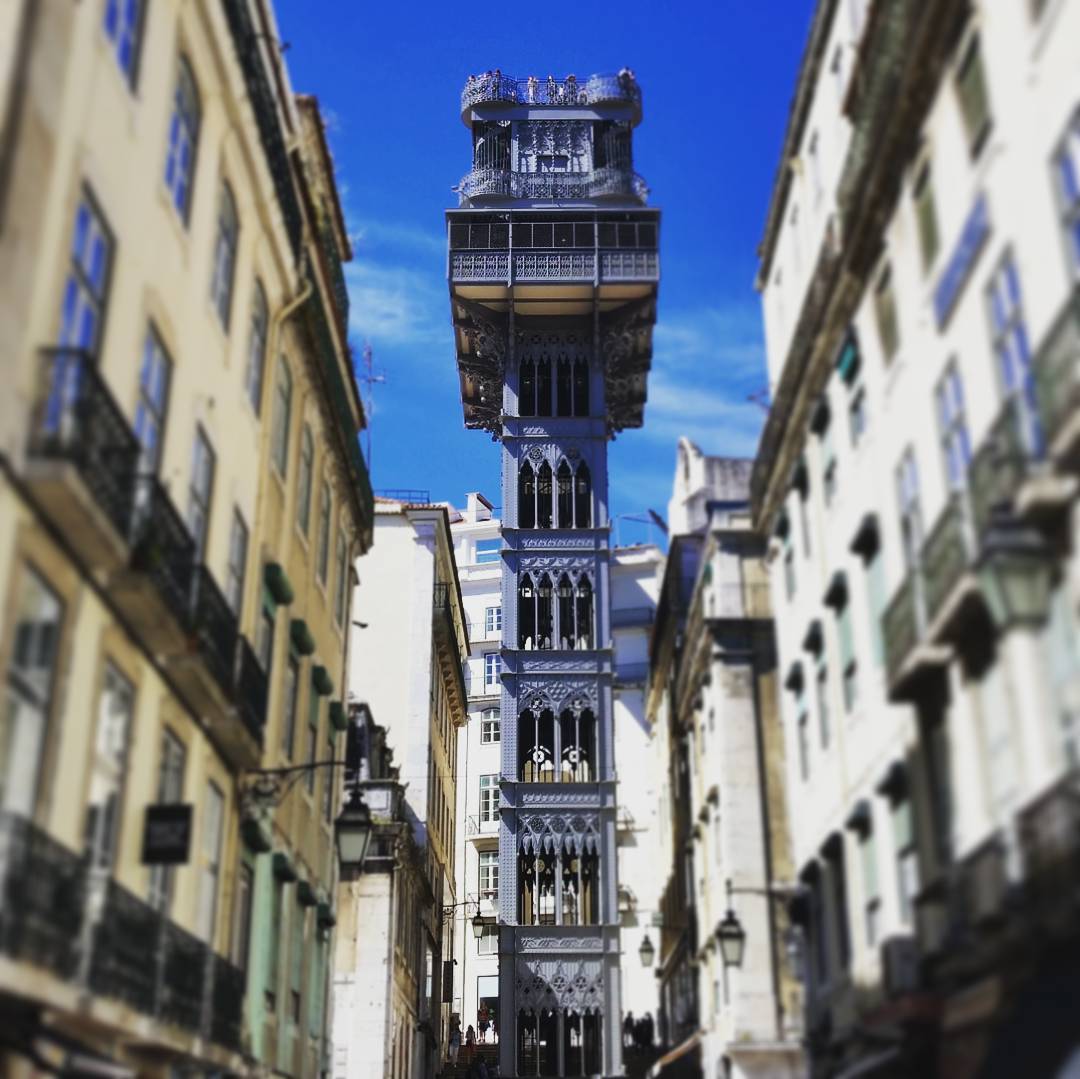 The Elevador from Rua Santa Justa