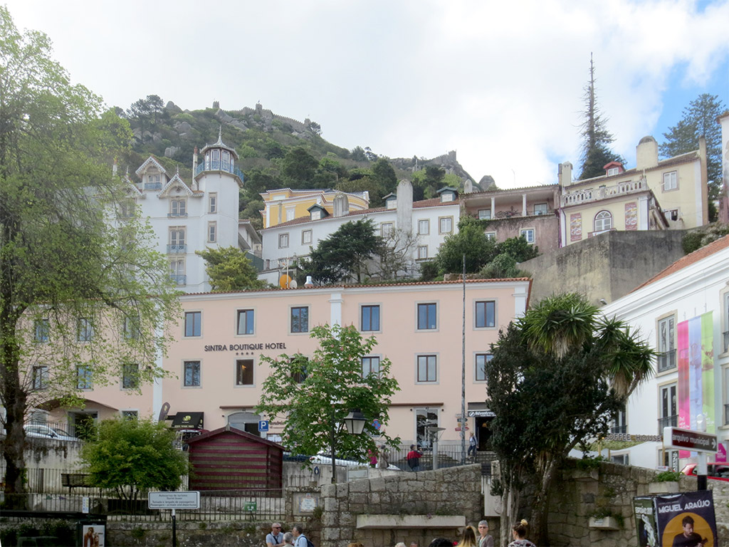Sintra with Moorish Castle Above