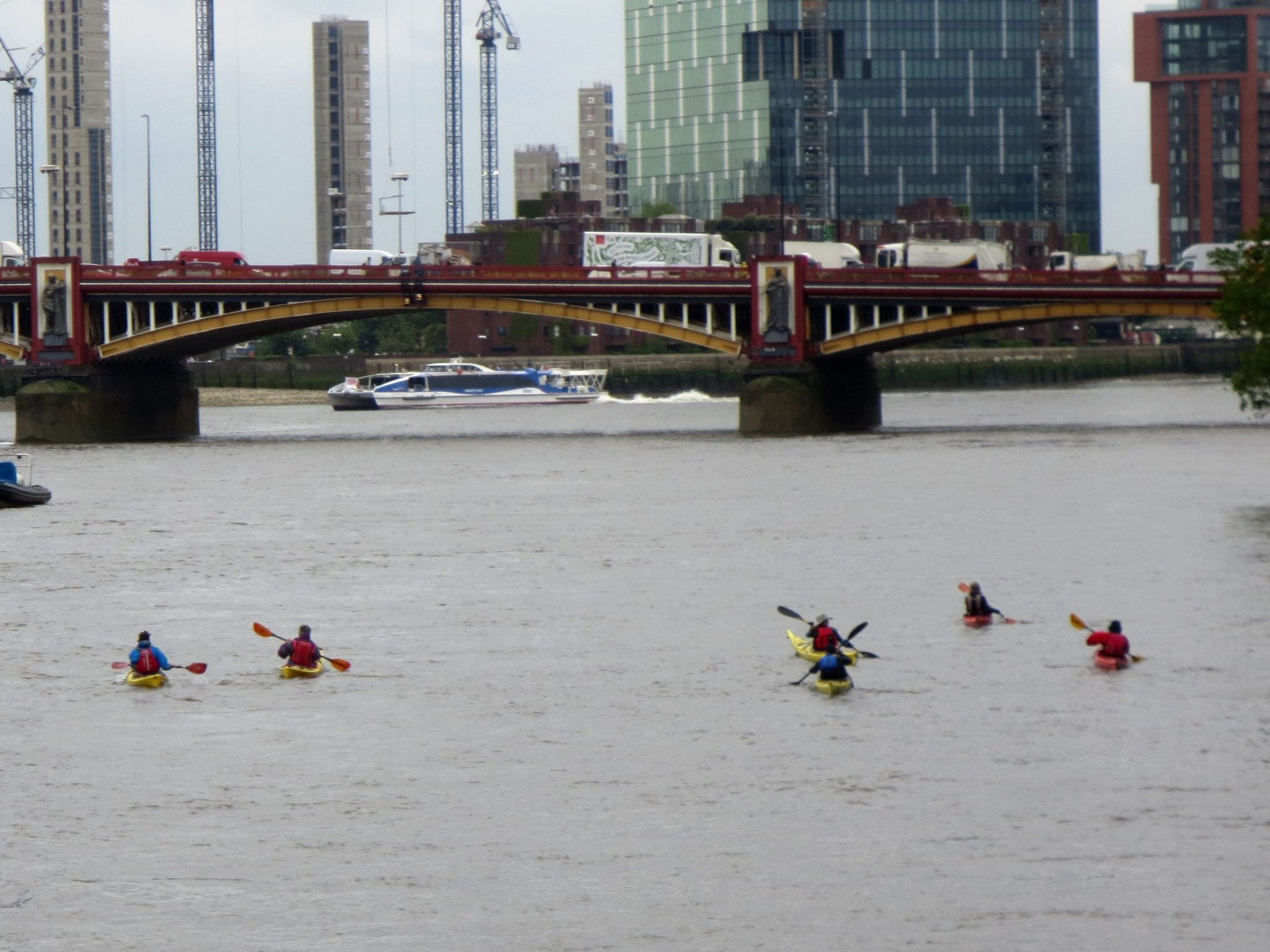Kayakers on the Thames