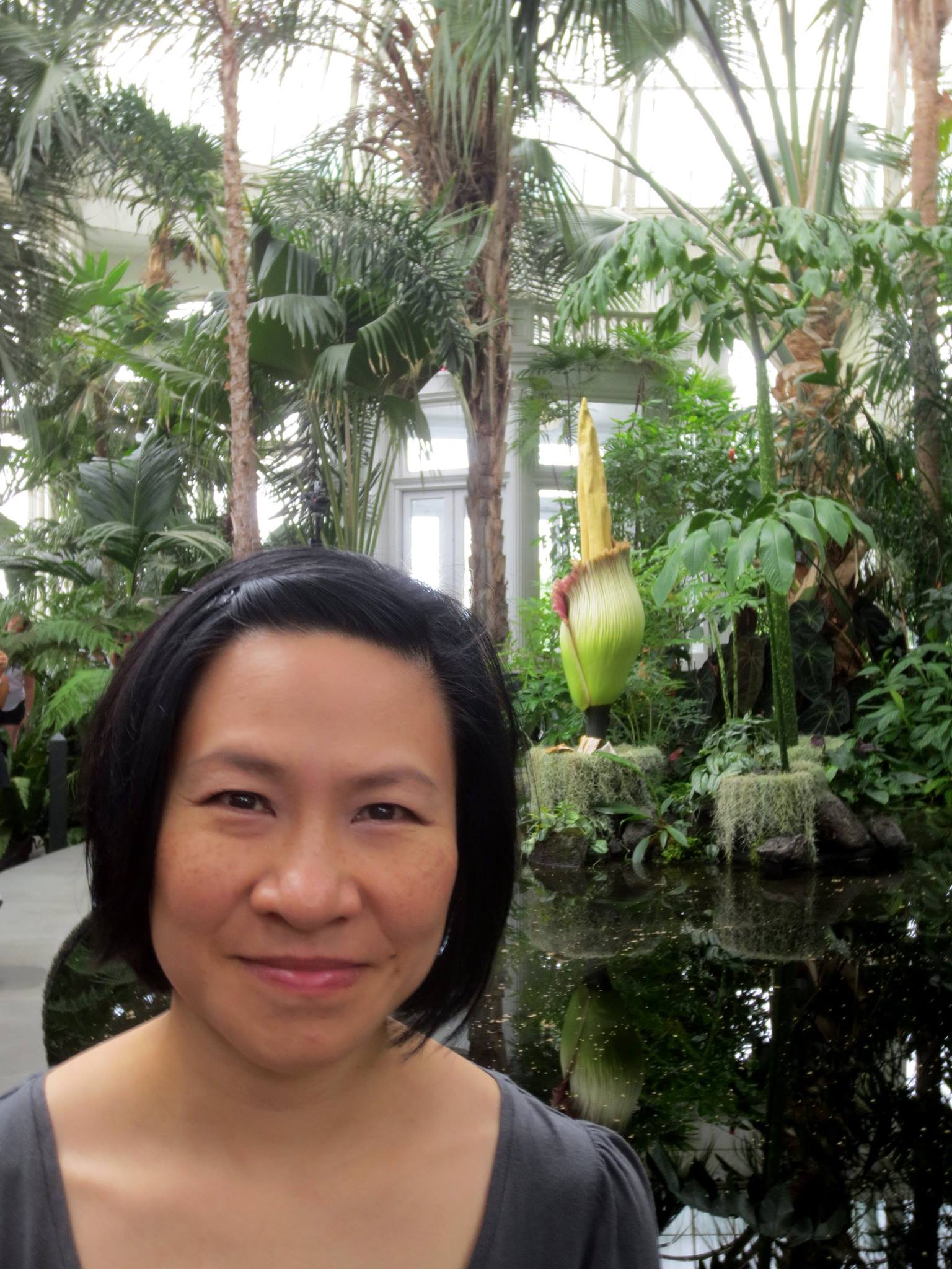 Josie with the Corpse Flower