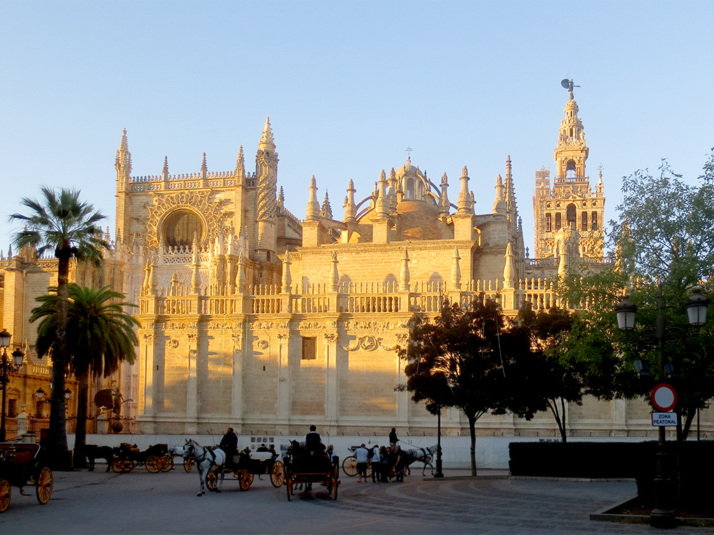 Seville Cathedral at Sunset