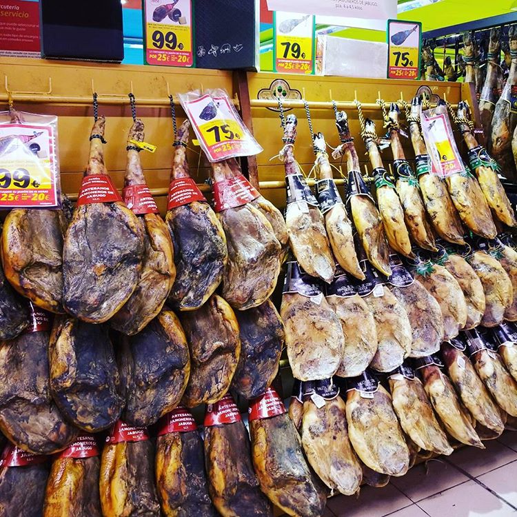 Legs of Jamón ibérico