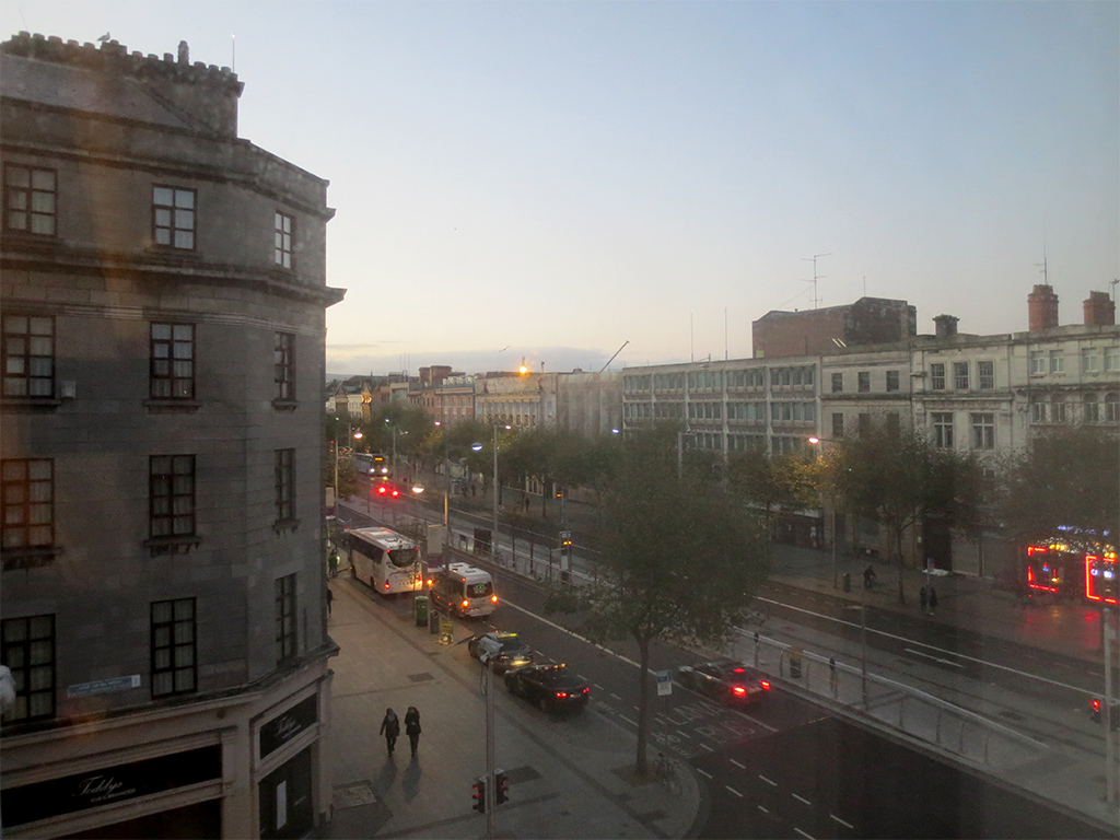 Hotel Room View of O'Connell Street