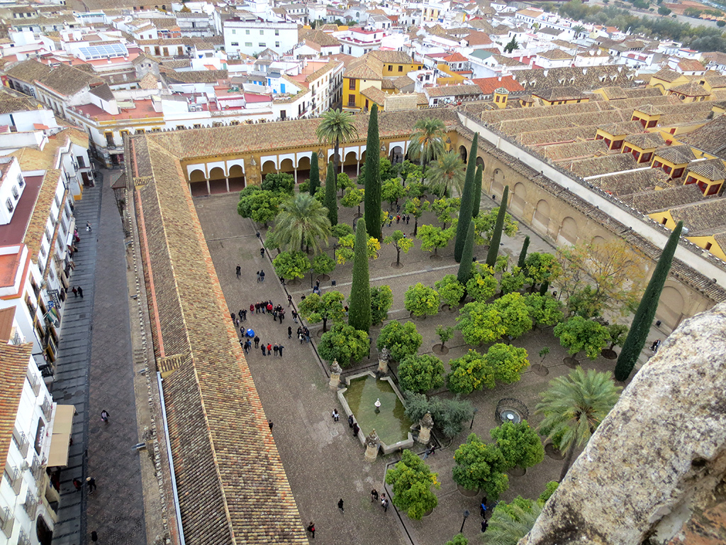 Patio de los Naranjos from the Bell Tower