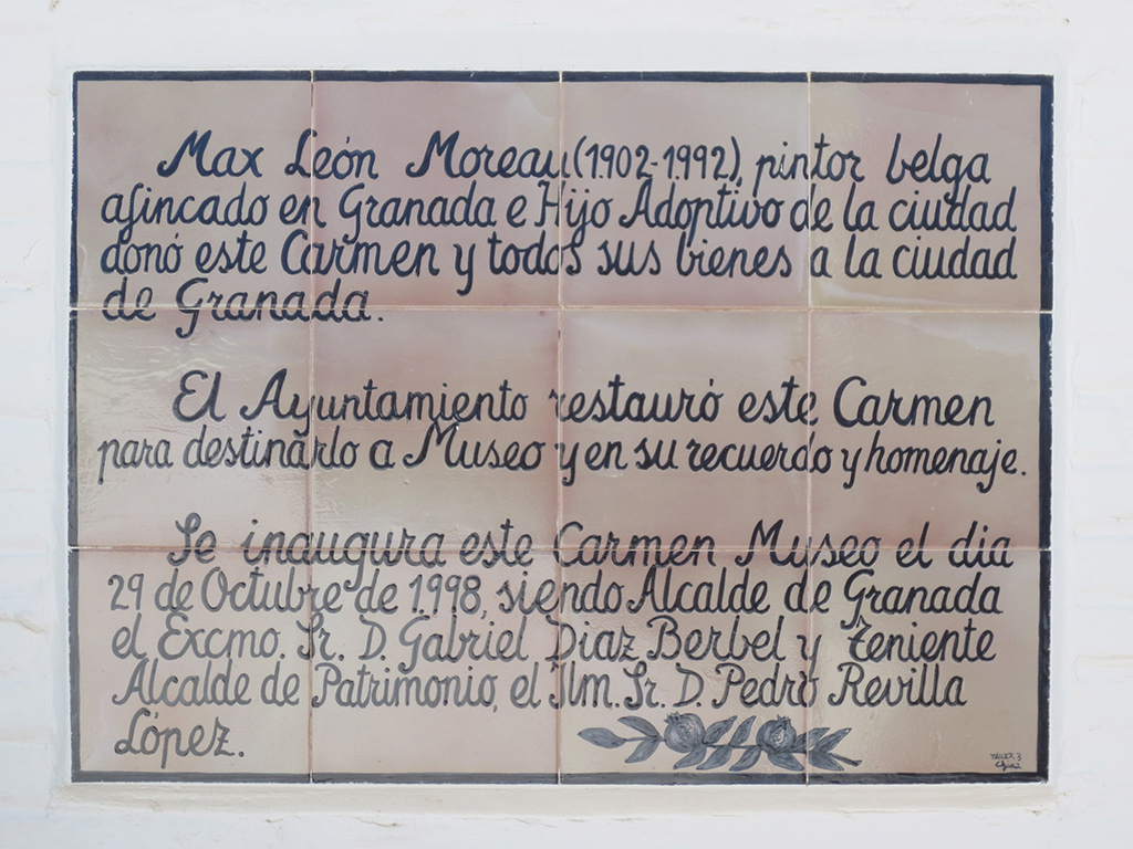 Max Moreau Plaque