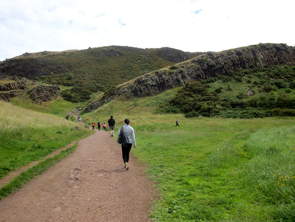 Josie on the trail