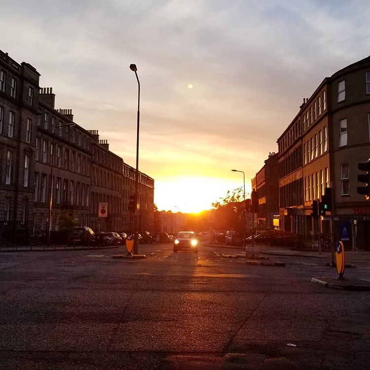 Sunset on Leith Walk