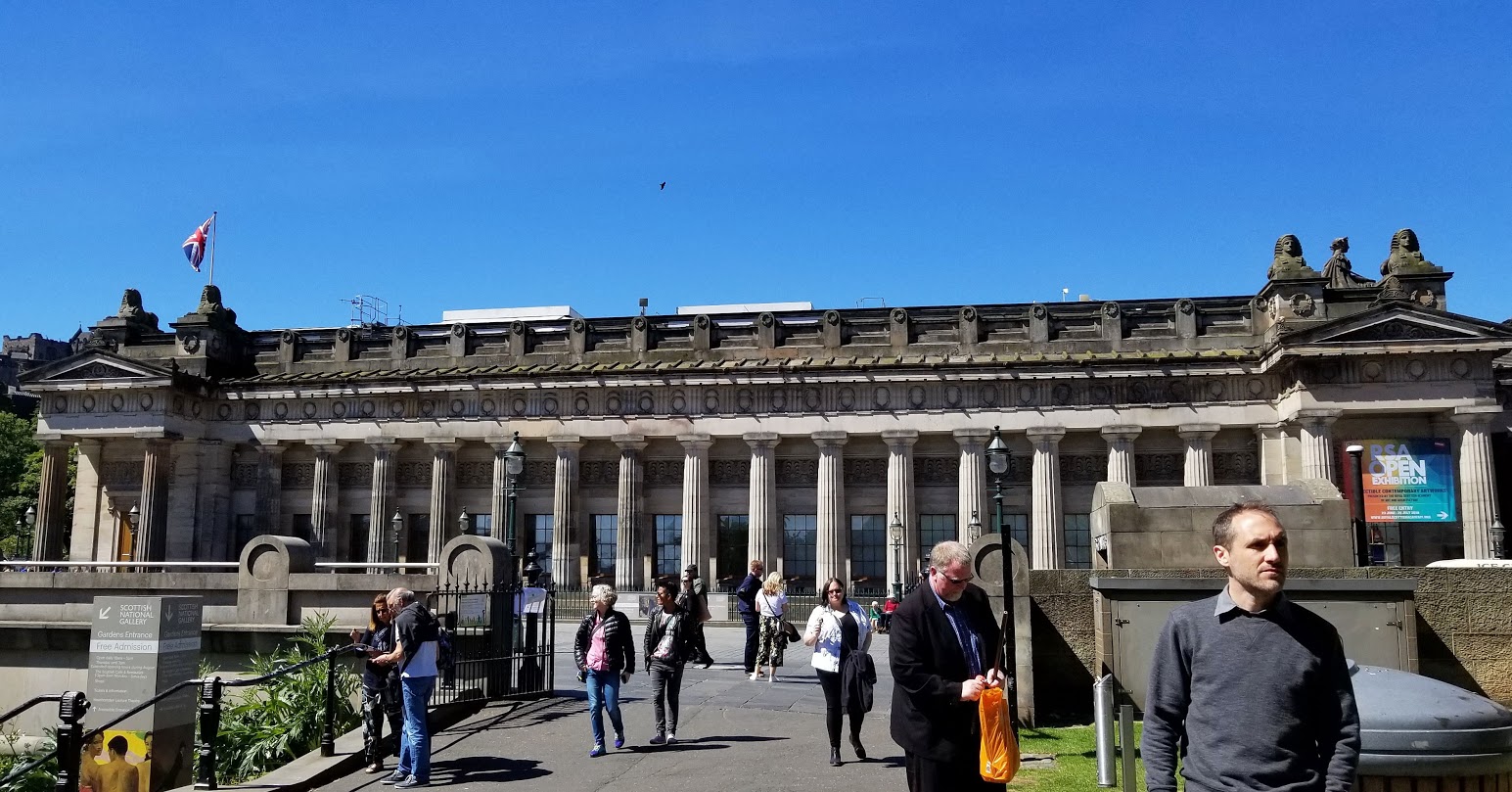 Gary Outside the Scottish National Gallery