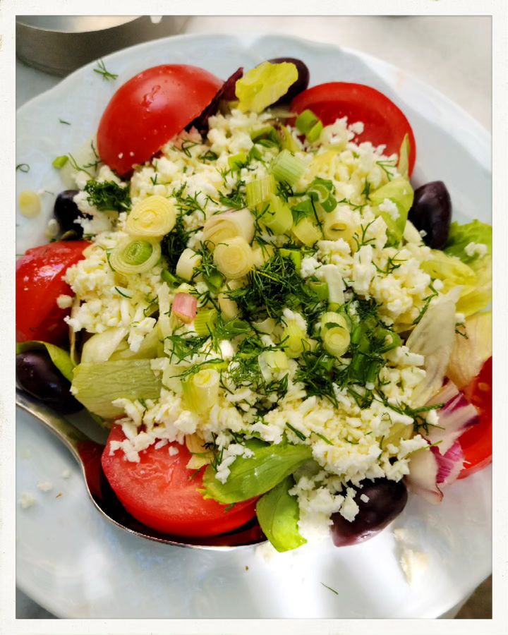 Greek salad with feta