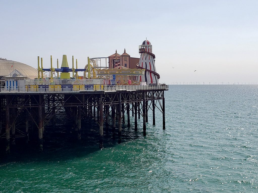 The pier in Brighton, UK.